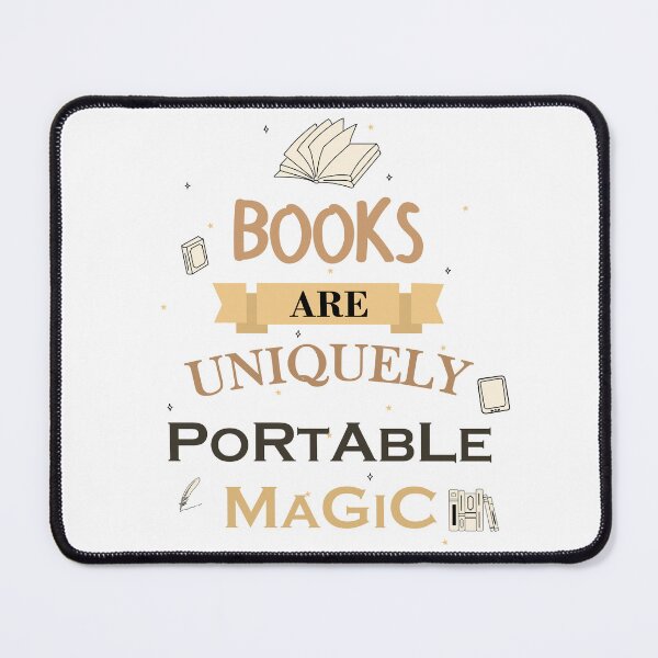 Item preview, Books are Uniquely Portable Magic designed and sold by Mags' Art Corner.
