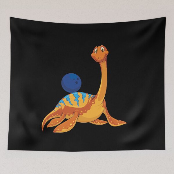 Item preview, Dinosaur Playing Bowling ,Funny Good Dinosaur Bowling Lovers Cute Orange Design designed and sold by pedrored369.