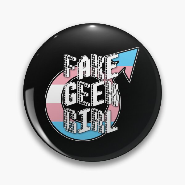 Item preview, Real Geek, Fake Girl (Trans Flag) designed and sold by StellarDraconic.