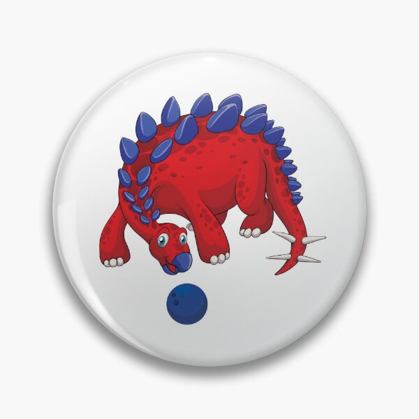 Item preview, Dinosaur Playing Bowling ,Funny Good Dinosaur Bowling Lovers Cool Red Blue Design designed and sold by pedrored369.