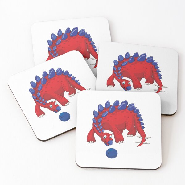 Item preview, Dinosaur Playing Bowling ,Funny Good Dinosaur Bowling Lovers Cool Red Blue Design designed and sold by pedrored369.