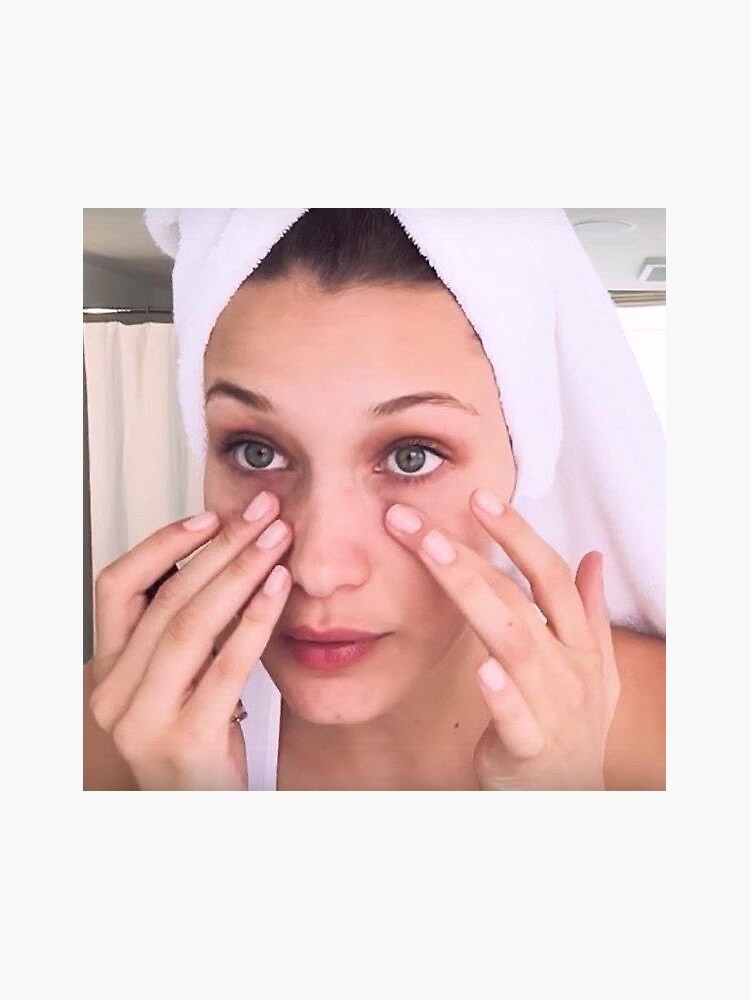 "Bella Hadid Vogue Beauty Secrets Makeup Routine Sticker" Sticker for