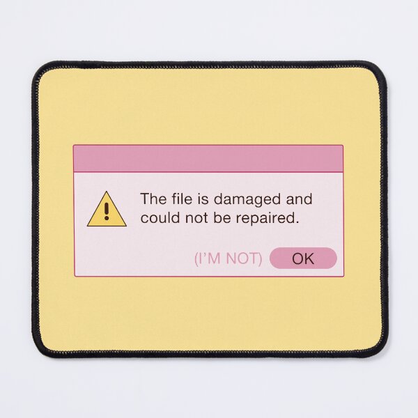 Item preview, Damaged File Error Notification (Pink) designed and sold by lexa-jpg.