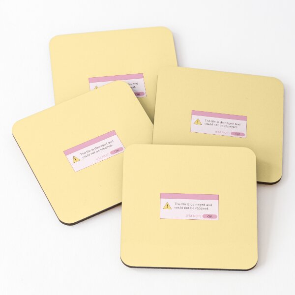 Item preview, Damaged File Error Notification (Pink) designed and sold by lexa-jpg.