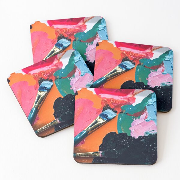 Item preview, Artist's Palette Of Colorful Paint Abstract With Brushes  designed and sold by DEC02.