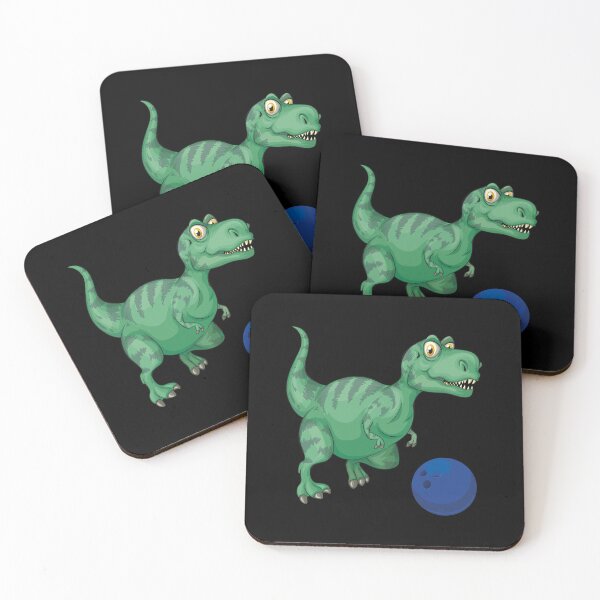 Item preview, Dinosaur Playing Bowling ,Funny Good Dinosaur Bowling Lovers Green Design designed and sold by pedrored369.