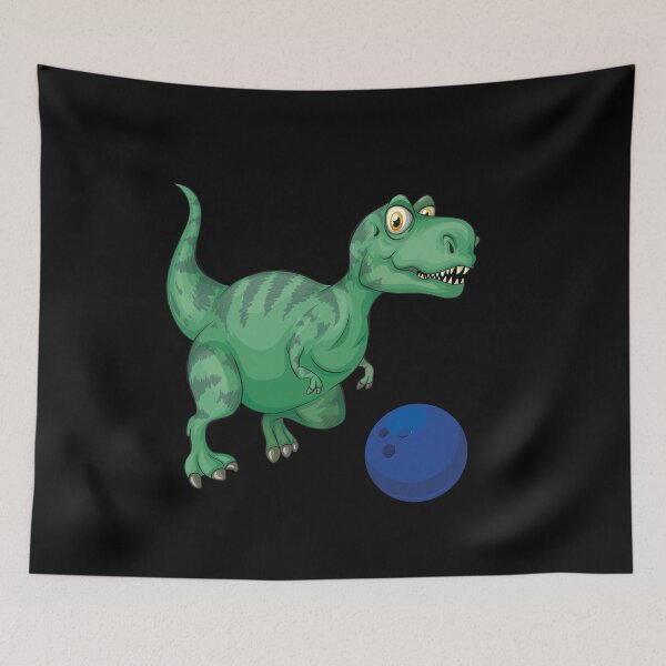 Item preview, Dinosaur Playing Bowling ,Funny Good Dinosaur Bowling Lovers Green Design designed and sold by pedrored369.