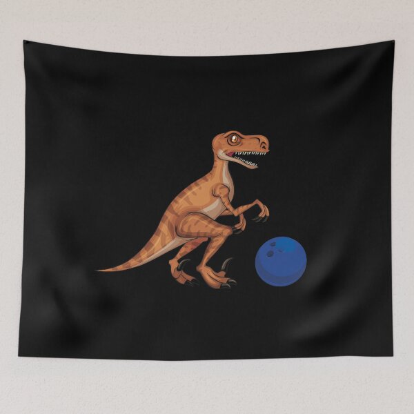 Item preview, Dinosaur Playing Bowling ,Funny Good Dinosaur Bowling Lovers Art designed and sold by pedrored369.