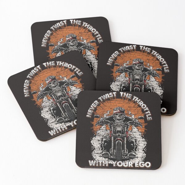 Item preview, Skull Biker Burnout | Never Twist The Throttle With Your Ego designed and sold by JakesRWild.