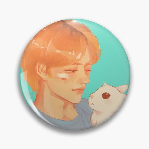Item preview, Lee Know with Bunny (Teal) designed and sold by smolonigiri.