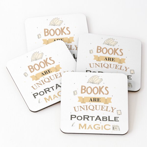 Item preview, Books are Uniquely Portable Magic designed and sold by Mags' Art Corner.