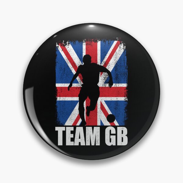 Item preview, Team Gb Soccer Football Sports Fan Funny Vintage Sticker designed and sold by cohenashl6.