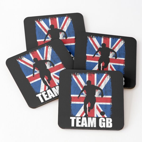 Item preview, Team Gb Soccer Football Sports Fan Funny Vintage Sticker designed and sold by cohenashl6.