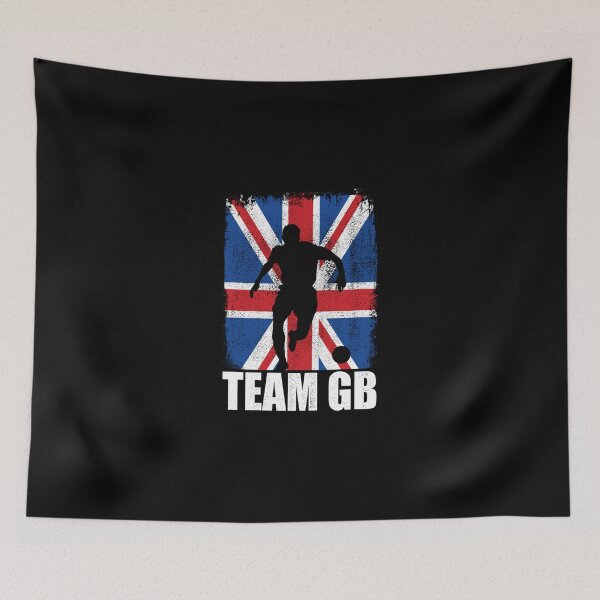 Item preview, Team Gb Soccer Football Sports Fan Funny Vintage Sticker designed and sold by cohenashl6.