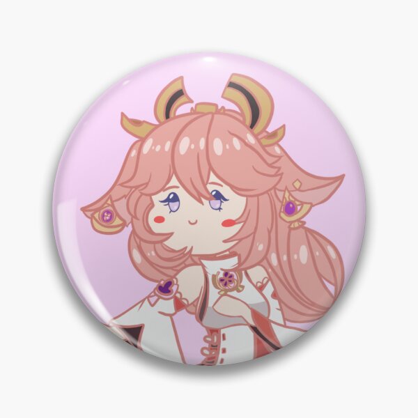 Item preview, Chibi Yae Miko Genshin impact designed and sold by Pinkyturquoise.