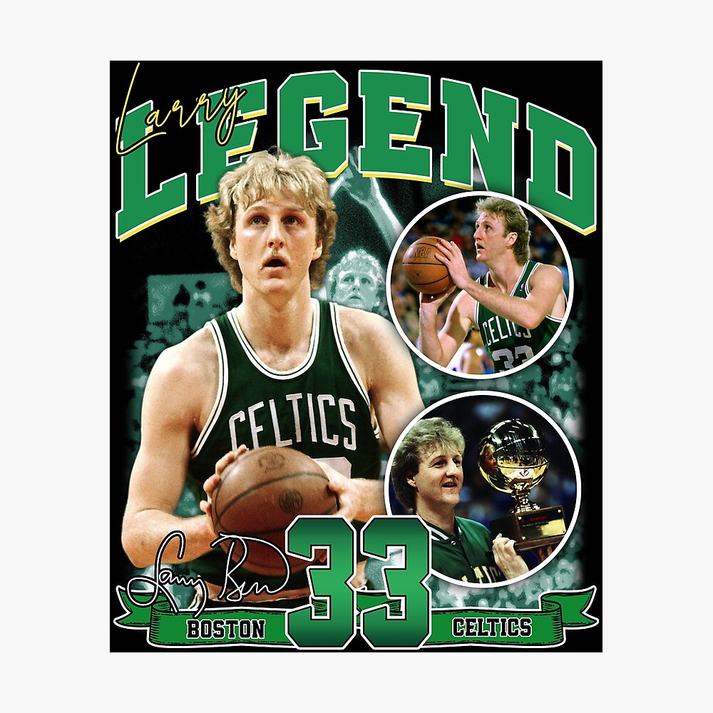 Larry Bird Legend Basketball Signature Vintage Retro 80s 90s Bootleg Rap  Style Poster for Sale by Lea Schiller (216)