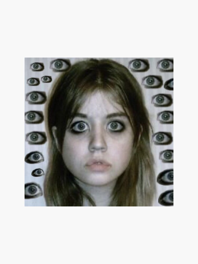 Creepy Allison Harvard Eyes Sticker By Messyfrenchgurl Redbubble