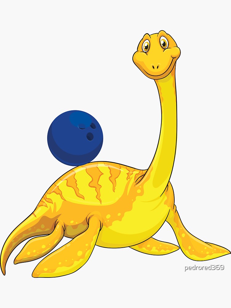 "Dinosaur Playing Bowling ,Funny Good Dinosaur Bowling Lovers Yellow