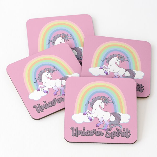 Item preview, Unicorn Spirit Animal With Rainbow designed and sold by MindfulMeta.