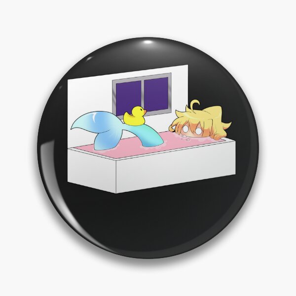 Item preview, Wakasa in my tub Sticker designed and sold by KrystianCwikli.