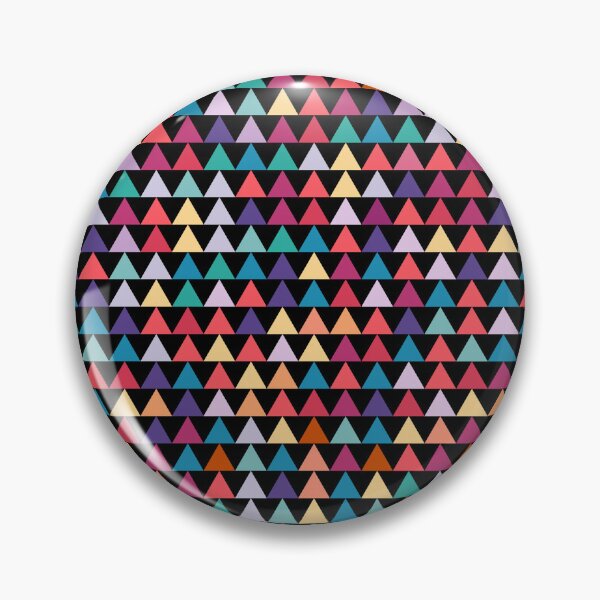 Item preview, Colorful seamless triangle pattern with black background designed and sold by TheCosmoWest.