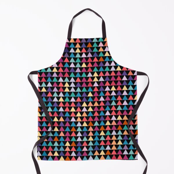 Item preview, Colorful seamless triangle pattern with black background designed and sold by TheCosmoWest.