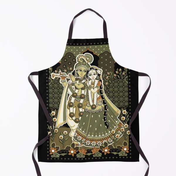 Item preview, Radha Krishna in the forest - retro designed and sold by GundicaArt.