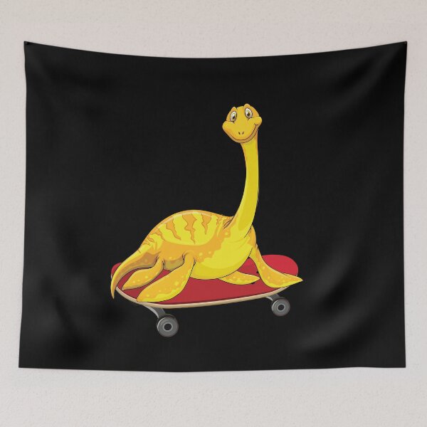 Item preview, Dinosaur Playing Skateboard ,Funny Good Dinosaur Skateboard Lovers Yellow Cute Dinosaur Art designed and sold by pedrored369.