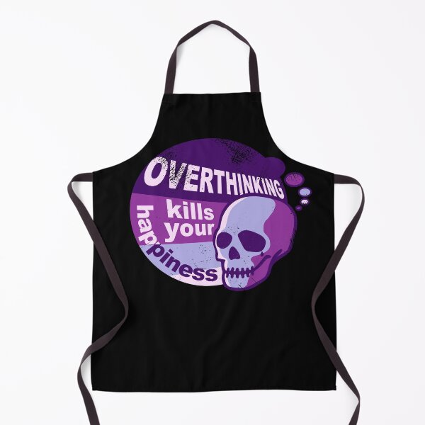Item preview, Overthinking kills your happiness Purple retro style  | worn designed and sold by Skulls & Calaveras.