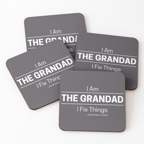 Item preview, Funny DIY Grandfather Quote Saying, I Am The Grandad, I Fix Things, White Text designed and sold by hjsmith.