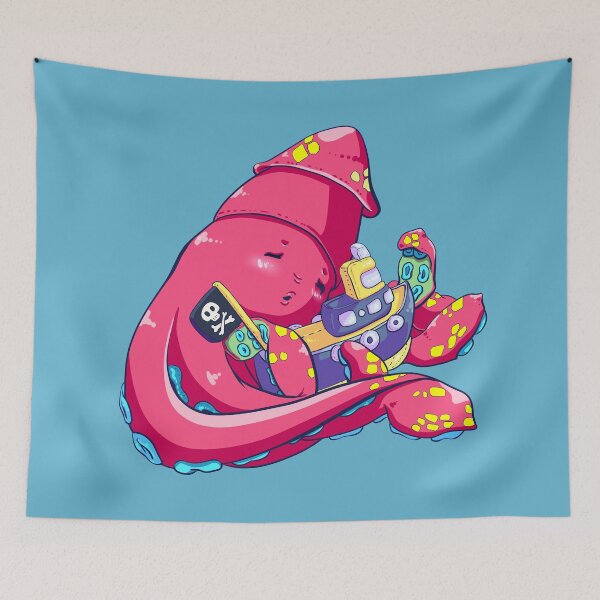 Item preview, Krakken Napping designed and sold by OtterMageDesign.