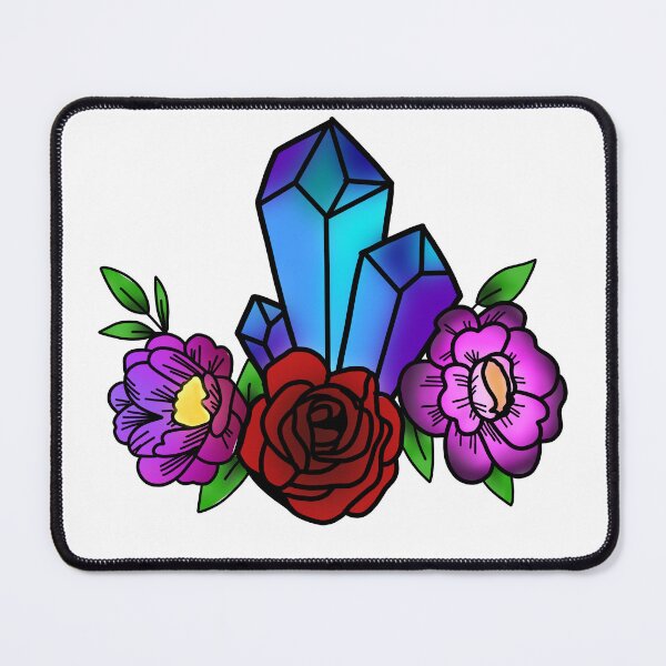 Item preview, Crystals and Flowers designed and sold by StickersByKell.
