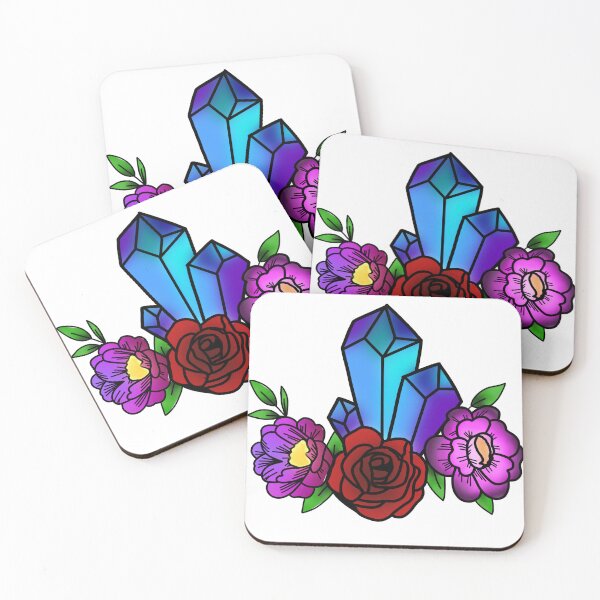 Item preview, Crystals and Flowers designed and sold by StickersByKell.