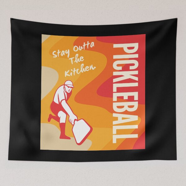 Item preview, Stay Outta The Kitchen-Pickleball-Funny Pickleball-I love Pickleball-Pickleball Player-Retro Pickleball-Pickleball Funny designed and sold by SighFly52.