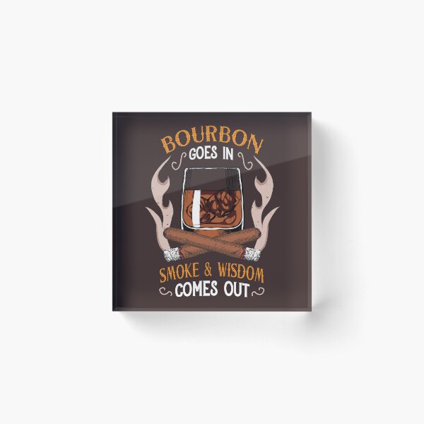 Item preview, Bourbon And Cigars Quote Vintage Art  designed and sold by MrEddie10.