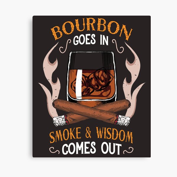 Item preview, Bourbon And Cigars Quote Vintage Art  designed and sold by MrEddie10.