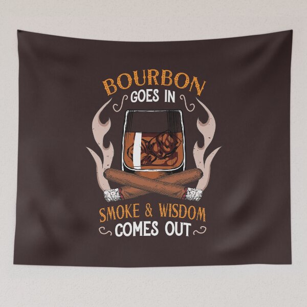 Item preview, Bourbon And Cigars Quote Vintage Art  designed and sold by MrEddie10.
