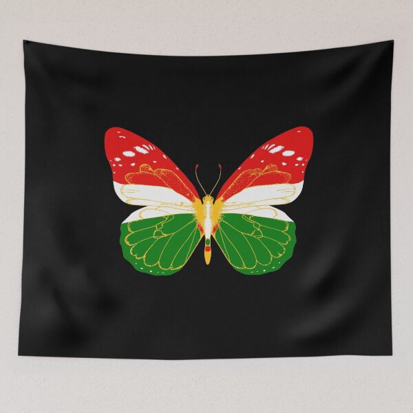 Item preview, Kurdish Butterfly KURDISTAN Flag designed and sold by KurdishShops.