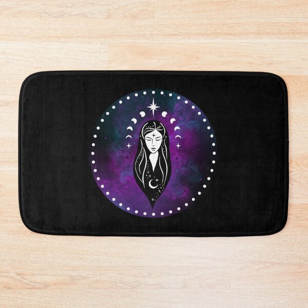 Item preview, Moon Goddess Moon Phases Purple Celestial Space designed and sold by OnyxMoonDesigns.