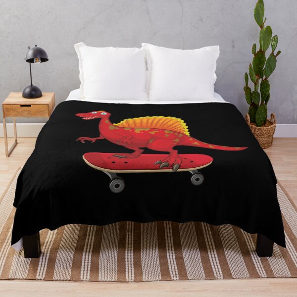 Item preview, Dinosaur Playing Skateboard ,Funny Good Dinosaur Skateboard Lovers Red Design designed and sold by pedrored369.