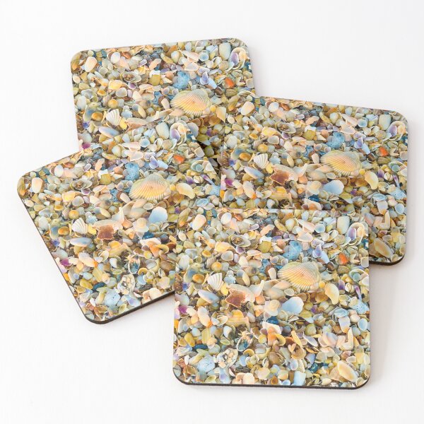 Item preview, Colorful Shells On The Beach Vibes Ocean Tropical Vacation designed and sold by FazCreations.