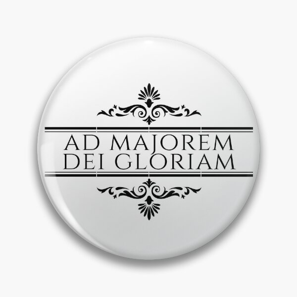 Item preview, Ad Majorem Dei Gloriam - AMDG - Gothic - Jesuit - Black designed and sold by ElementJourney.