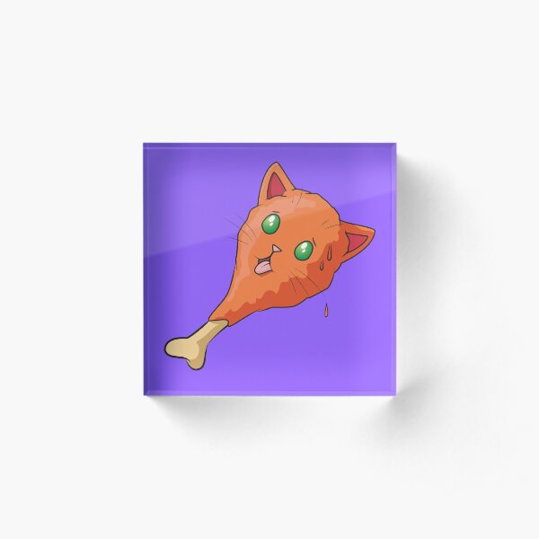 Hot Wing Cat Acrylic Block