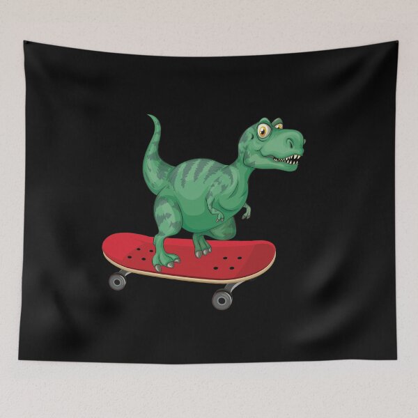 Artikelvorschau, Dinosaurier, der Skateboard spielt, lustiges gutes Dinosaurier-Skateboard-Liebhaber-Grün-Design entworfen und verkauft von pedrored369.