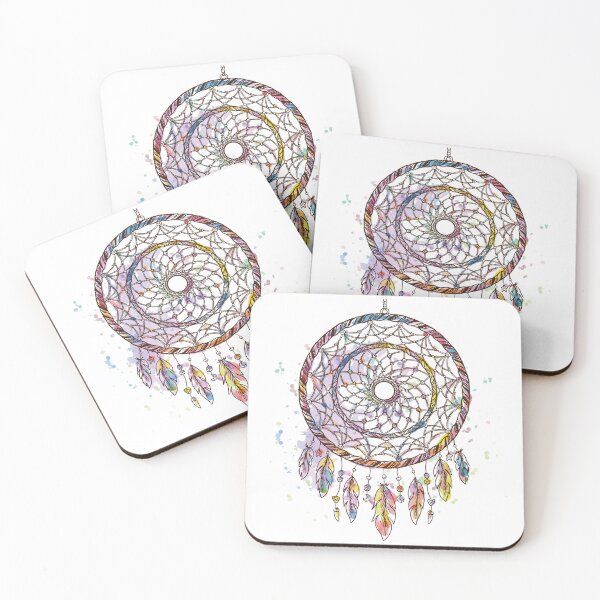 Item preview, Blue, pink, yellow, and orange Dream Catcher, Dreamcatcher, Painted Dreamcatcher, designed and sold by Shop-ArtGallery.