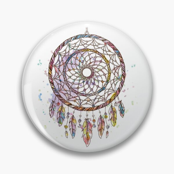 Item preview, Blue, pink, yellow, and orange Dream Catcher, Dreamcatcher, Painted Dreamcatcher, designed and sold by Shop-ArtGallery.