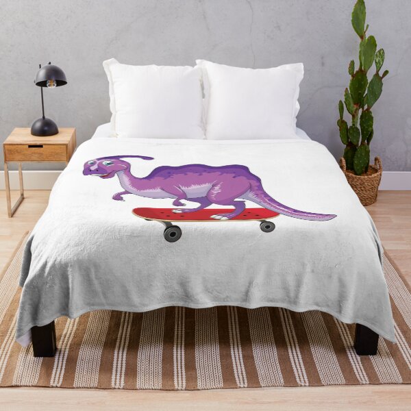 Item preview, Dinosaur Playing Skateboard ,Funny Good Purple Dinosaur Skateboard Lovers Art designed and sold by pedrored369.