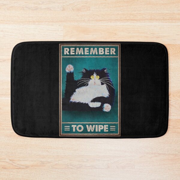 Item preview, remember to wipe tuxedo cat lover designed and sold by SaoirseNeid.