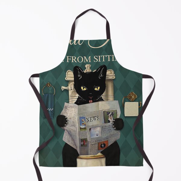 Item preview, Restroom Great Ideas Come From sitting on Black Cat  designed and sold by TeganCrafford.