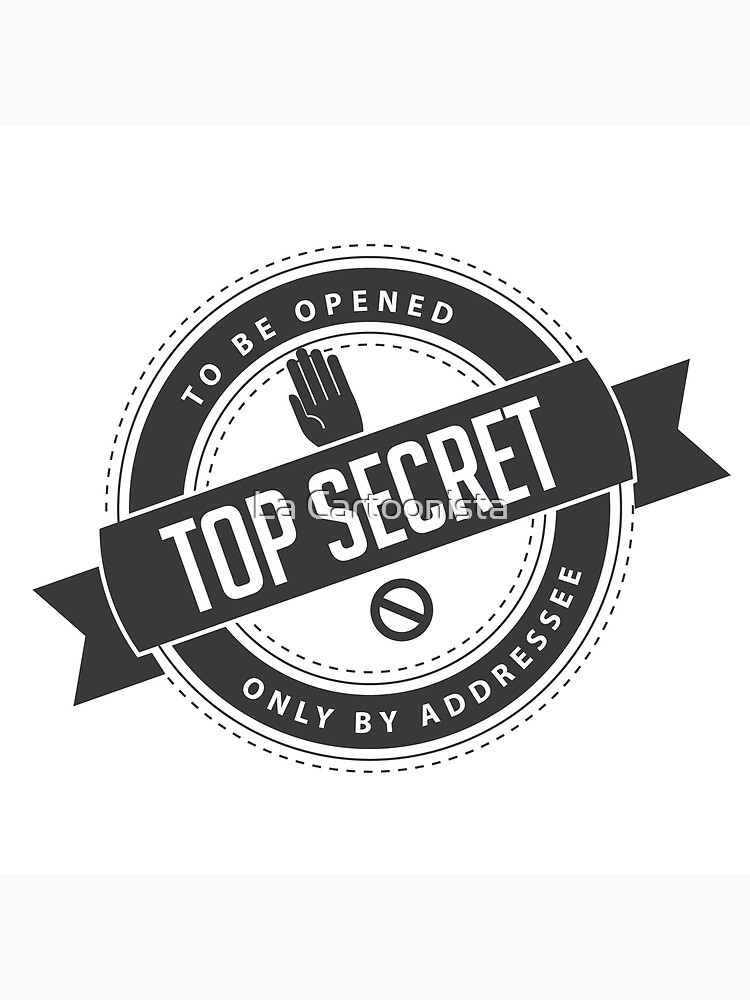 Top Secret Stamp Black